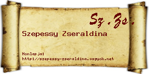 Szepessy Zseraldina névjegykártya
